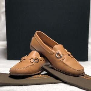 Tod’s Double T Leather Loafers